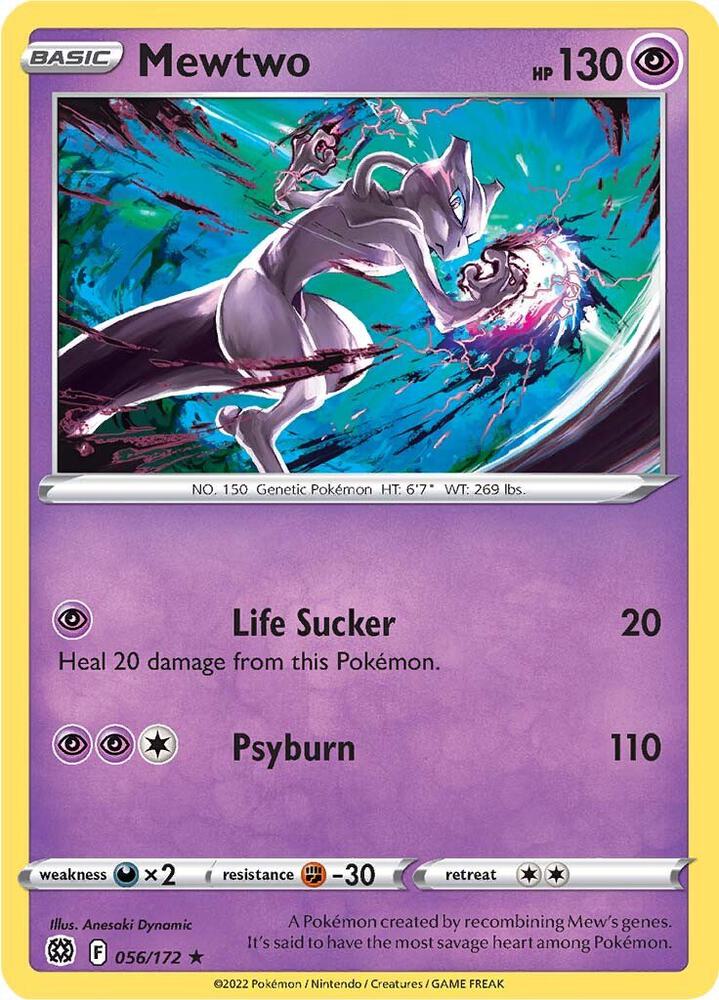Mewtwo #56 SWSH09: Brilliant Stars