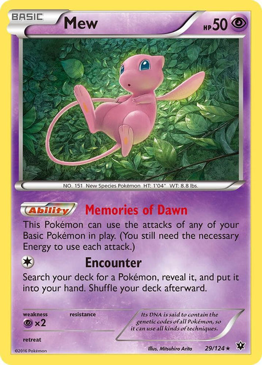 Mew #29 FOIL XY - Fates Collide