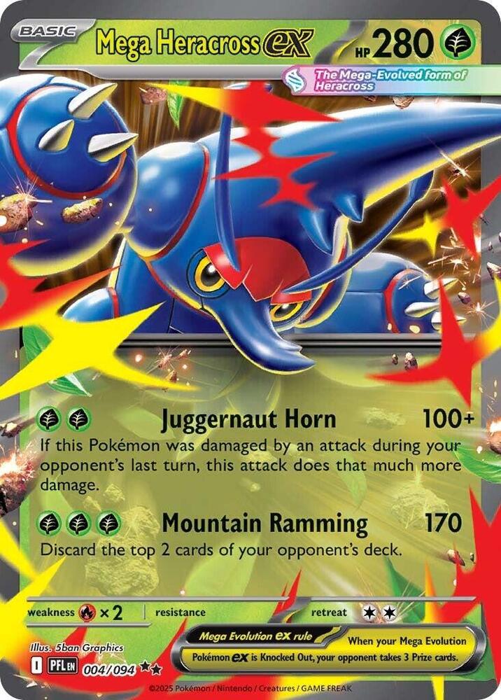 Mega Heracross EX #4 ME02: Phantasmal Flames