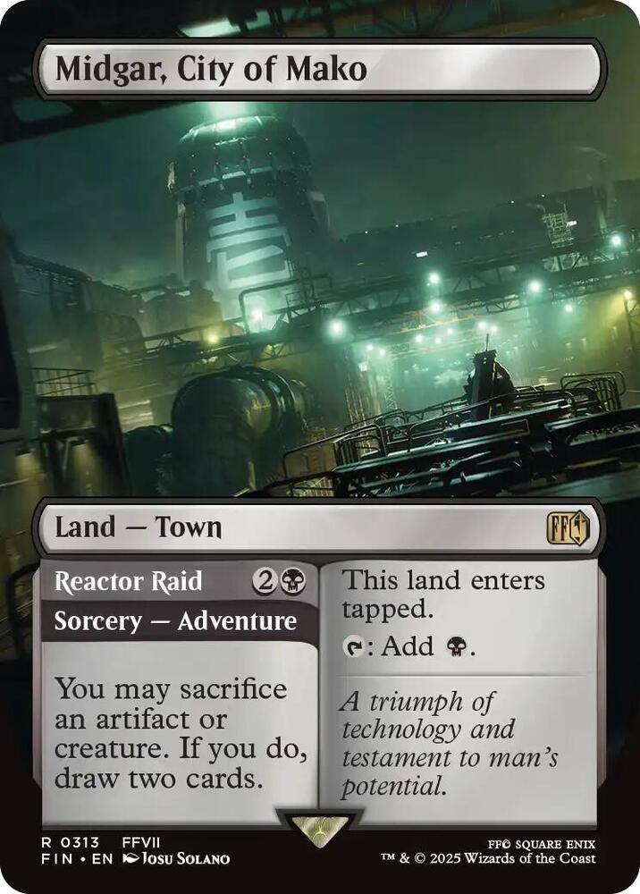 Midgar, City of Mako (Borderless) #313 FOIL Final Fantasy