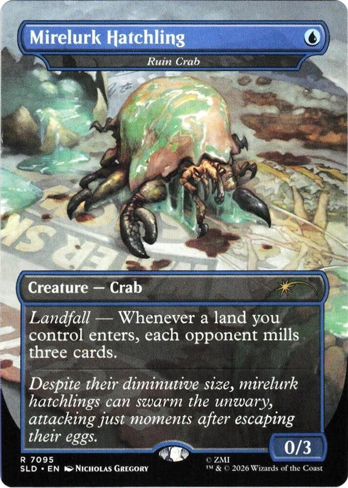Mirelurk Hatchling (Ruin Crab) #7095 FOIL Secret Lair Drop Series
