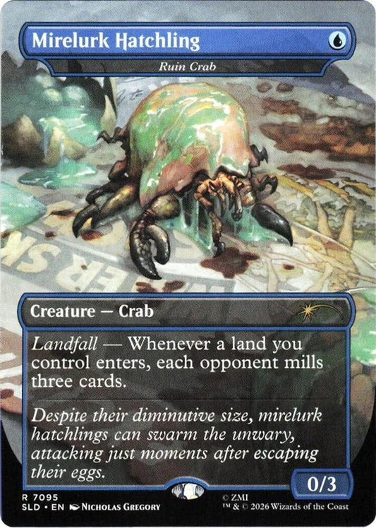 Mirelurk Hatchling (Ruin Crab) #7095 FOIL Secret Lair Drop Series