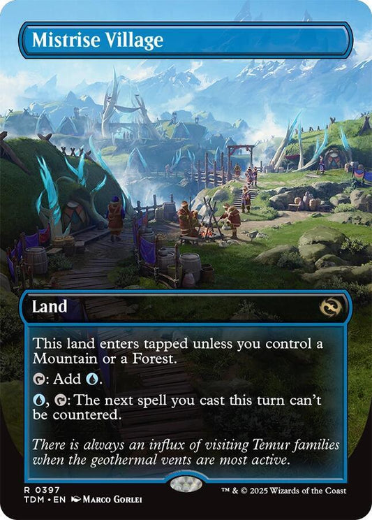 Mistrise Village #397 (Borderless) Tarkir: Dragonstorm