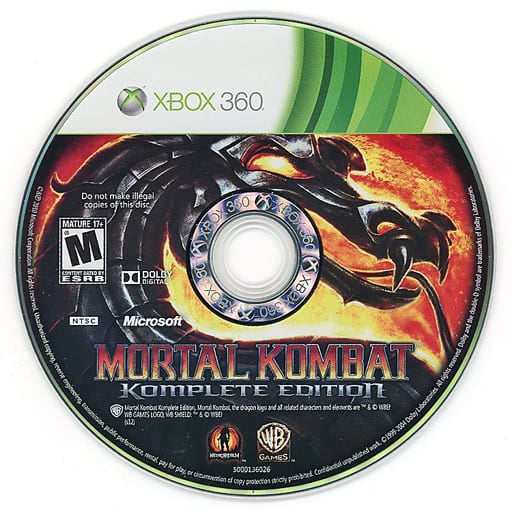 XB360 Mortal Kombat Komplete Edition (Disc Only)