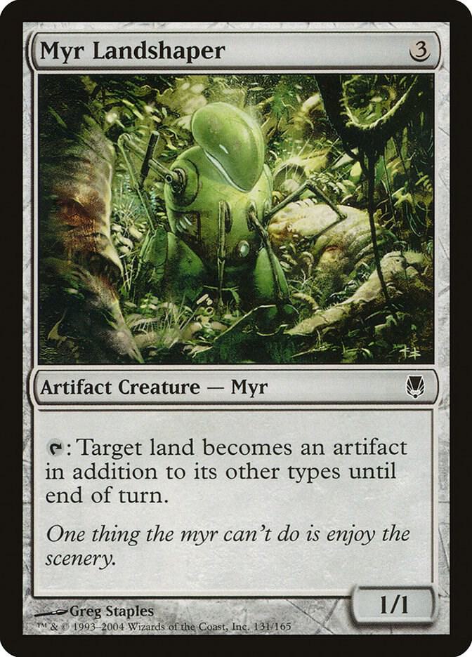 Myr Landshaper #131 FOIL Darksteel