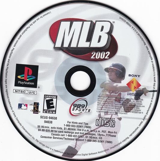 PS1 MLB 2002 (Disc Only)