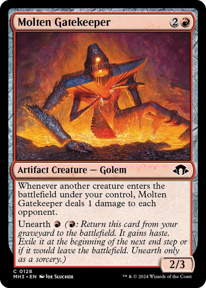 Molten Gatekeeper #128 FOIL Modern Horizons 3