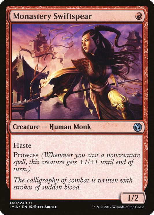 Monastery Swiftspear #140 FOIL Iconic Masters