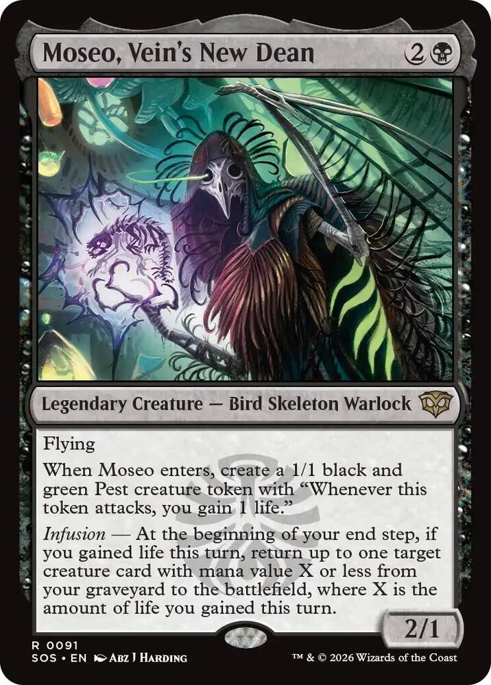 Moseo, Vein's New Dean #91 FOIL Secrets of Strixhaven