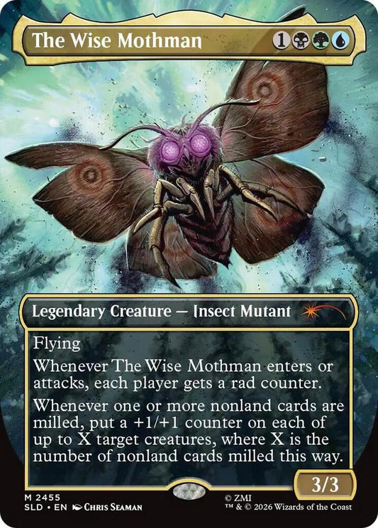 The Wise Mothman #2455 FOIL Secret Lair Drop Series