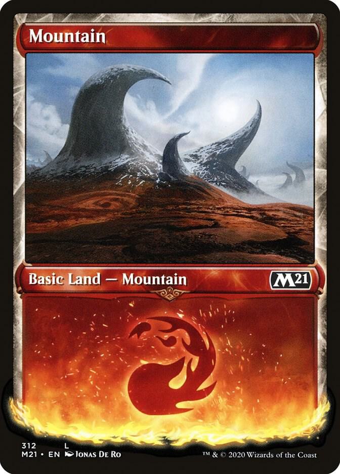 Mountain (Showcase) #312 FOIL FOIL Magic 2021