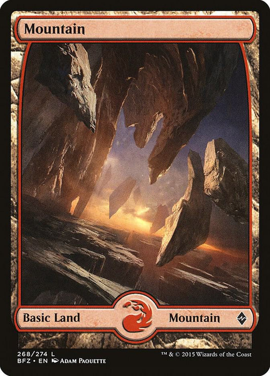Mountain #268 FOIL Battle for Zendikar