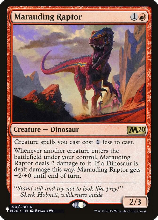 Marauding Raptor #150 The List Reprints