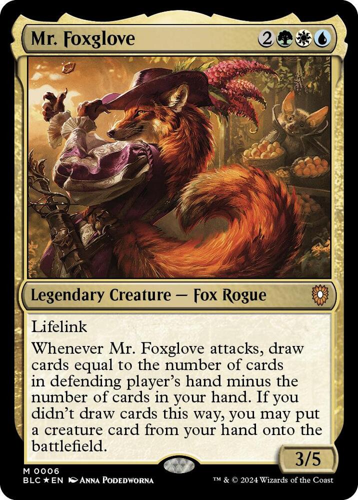 Mr. Foxglove #6 FOIL Commander: Bloomburrow