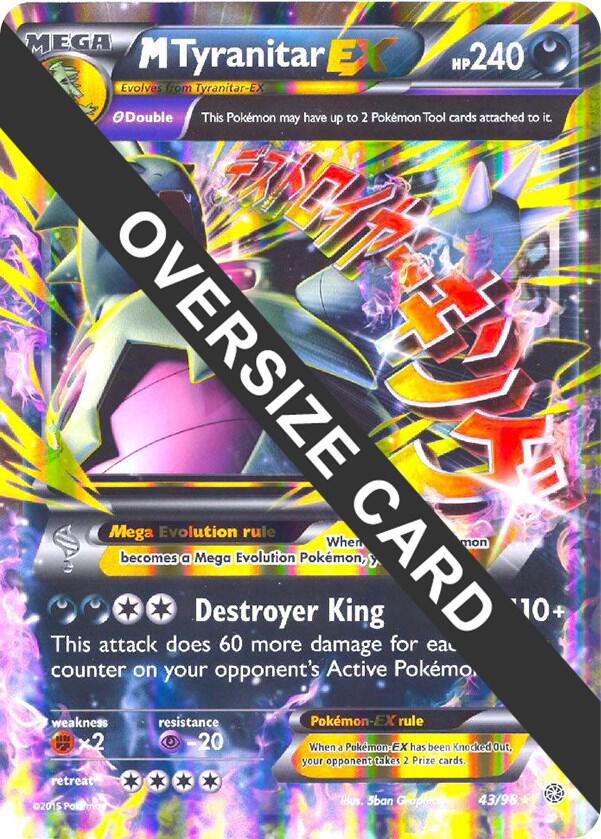 M Tyranitar EX #XY43 Jumbo Cards