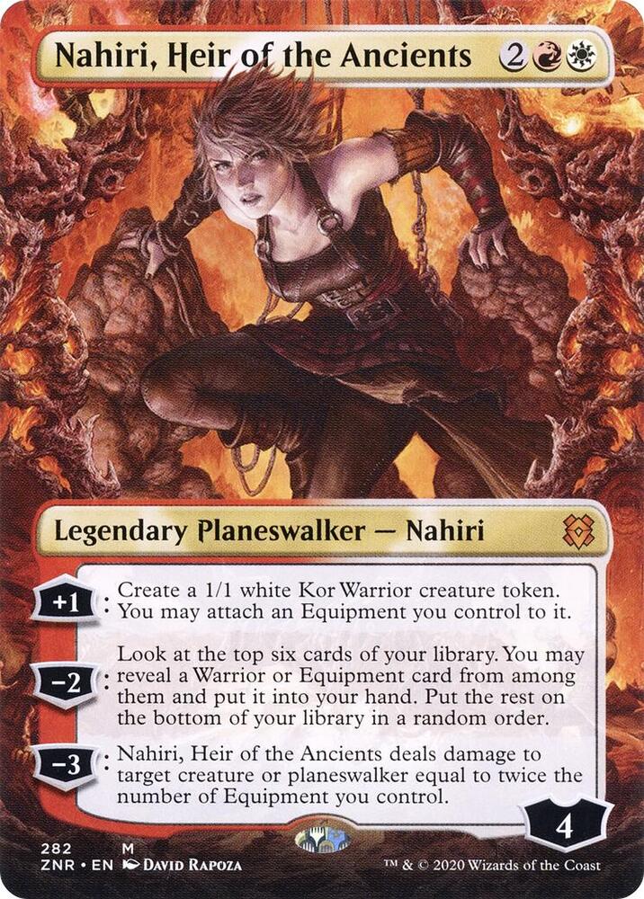 Nahiri, Heir of the Ancients (Borderless) #282 Zendikar Rising