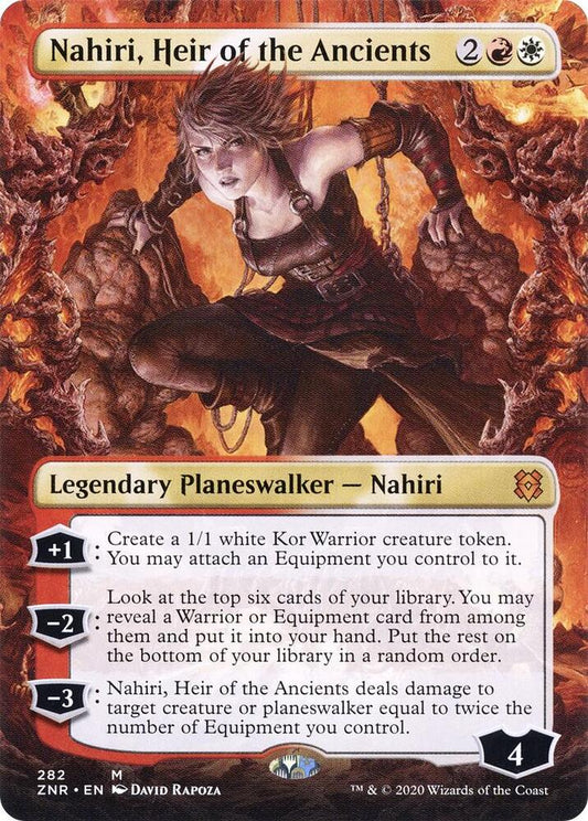 Nahiri, Heir of the Ancients (Borderless) #282 Zendikar Rising