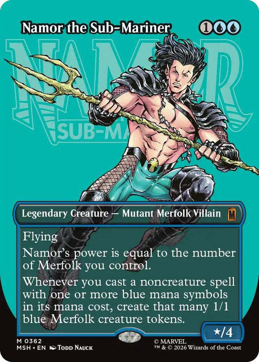 Namor the Sub-Mariner (Borderless) #362 FOIL Marvel Super Heroes