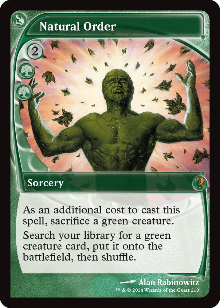Natural Order (Future Sight) #210 Mystery Booster 2