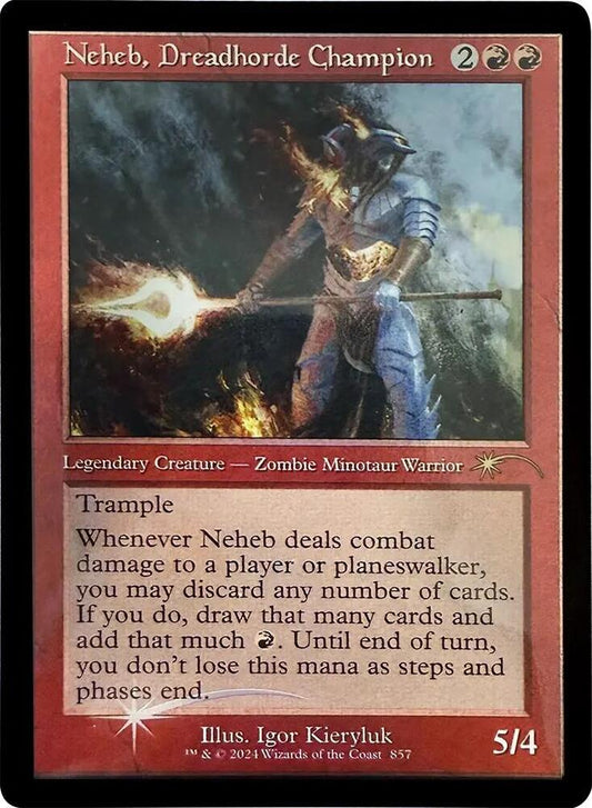 Neheb, Dreadhorde Champion (Retro Frame) #857 FOIL Secret Lair Drop Series