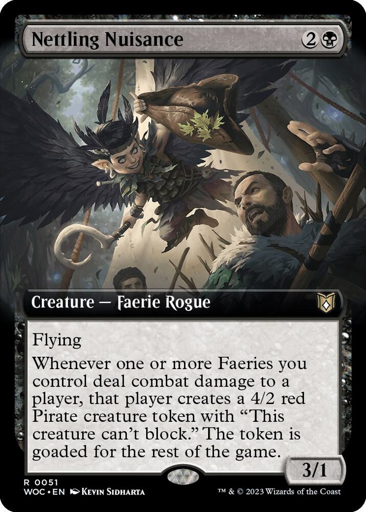 Nettling Nuisance (Extended Art) #51 Commander: Wilds of Eldraine