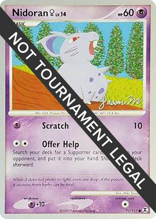 Nidoran #71 World Championshop Decks 2009 (Jason Martinez)