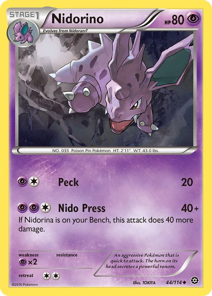 Nidorino #44 FOIL Steam Siege