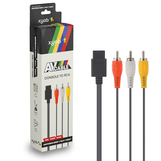 Nintendo Composite AV Cable (SNES, N64, Gamecube) NEW/SEALED