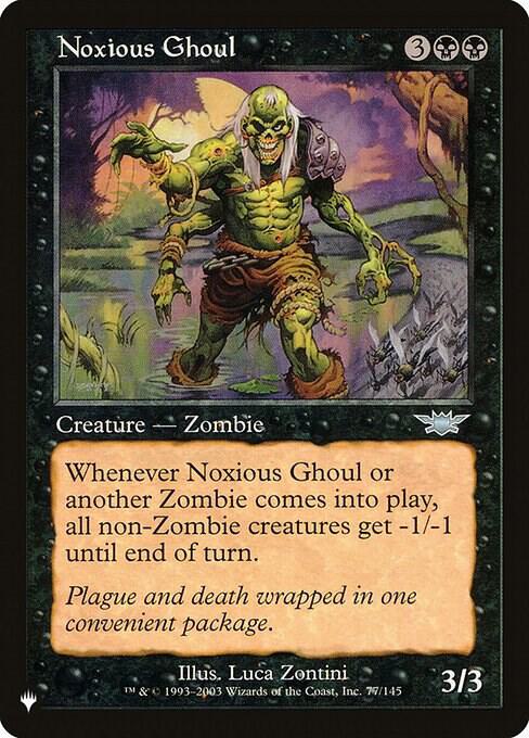 Noxious Ghoul #77 The List Reprints