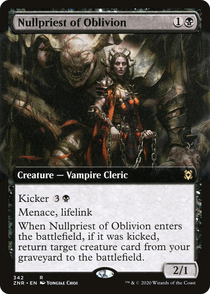 Nullpriest of Oblivion (Extended Art) #342 Zendikar Rising