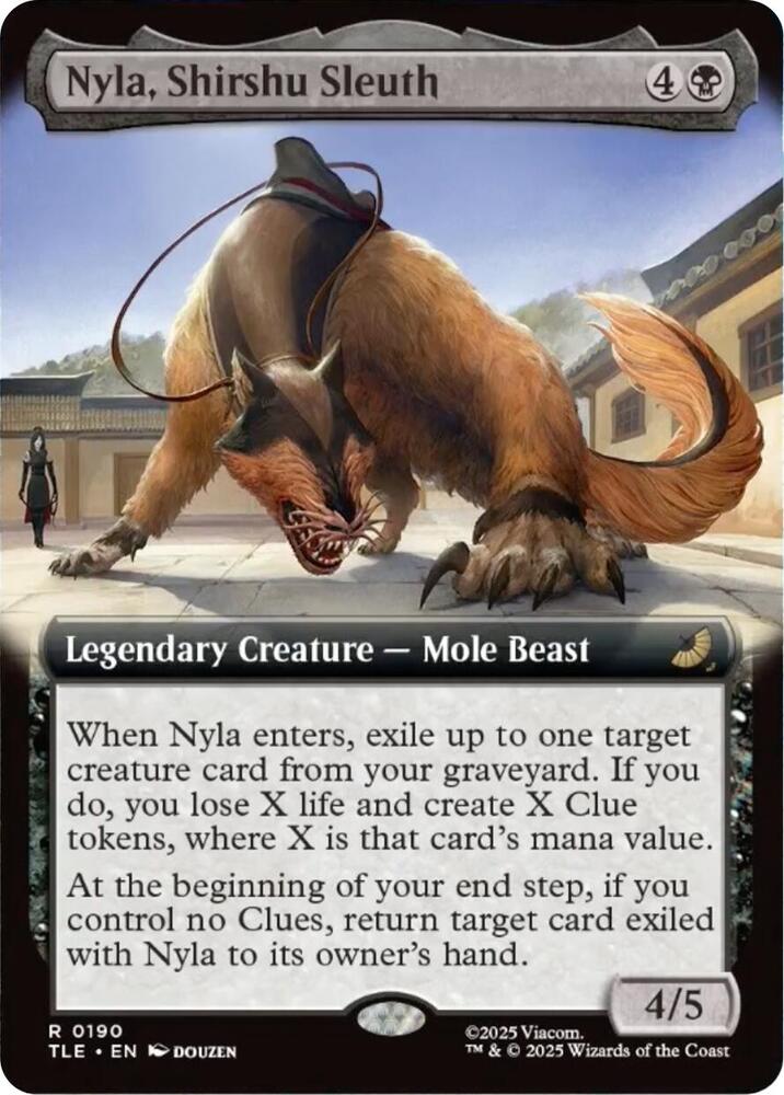 Nyla, Slirshu Sleuth (Extended Art) #190 FOIL Avatar: The Last Airbender: Eternal Legal