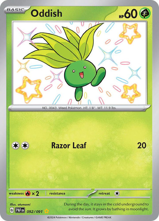 Oddish #92 SV: Paldean Fates