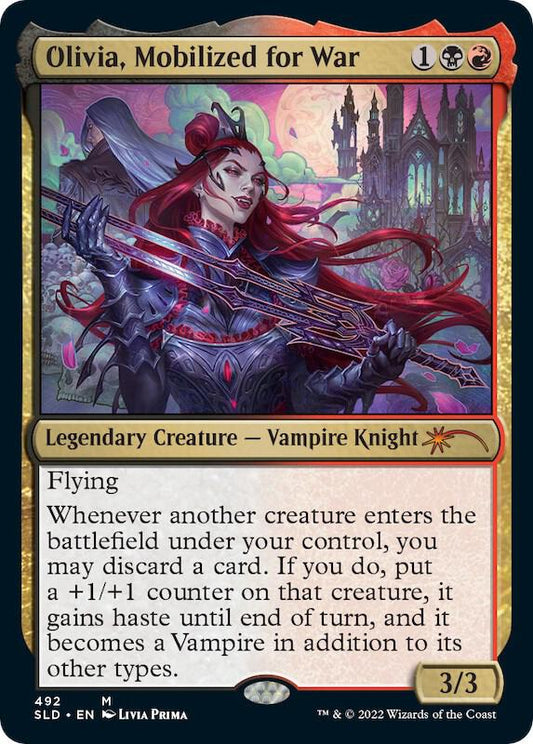 Olivia, Mobilized for War #492 FOIL Secret Lair Drop Series