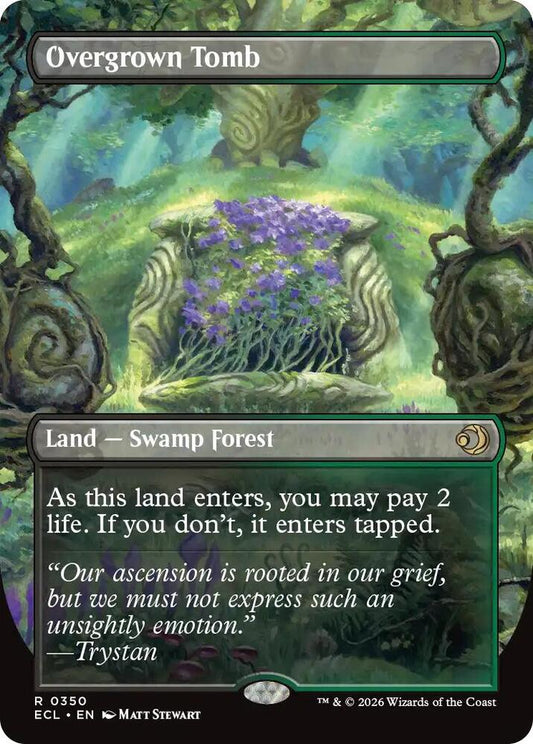 Overgrown Tomb (Borderless) #350 Lorwyn Eclipsed