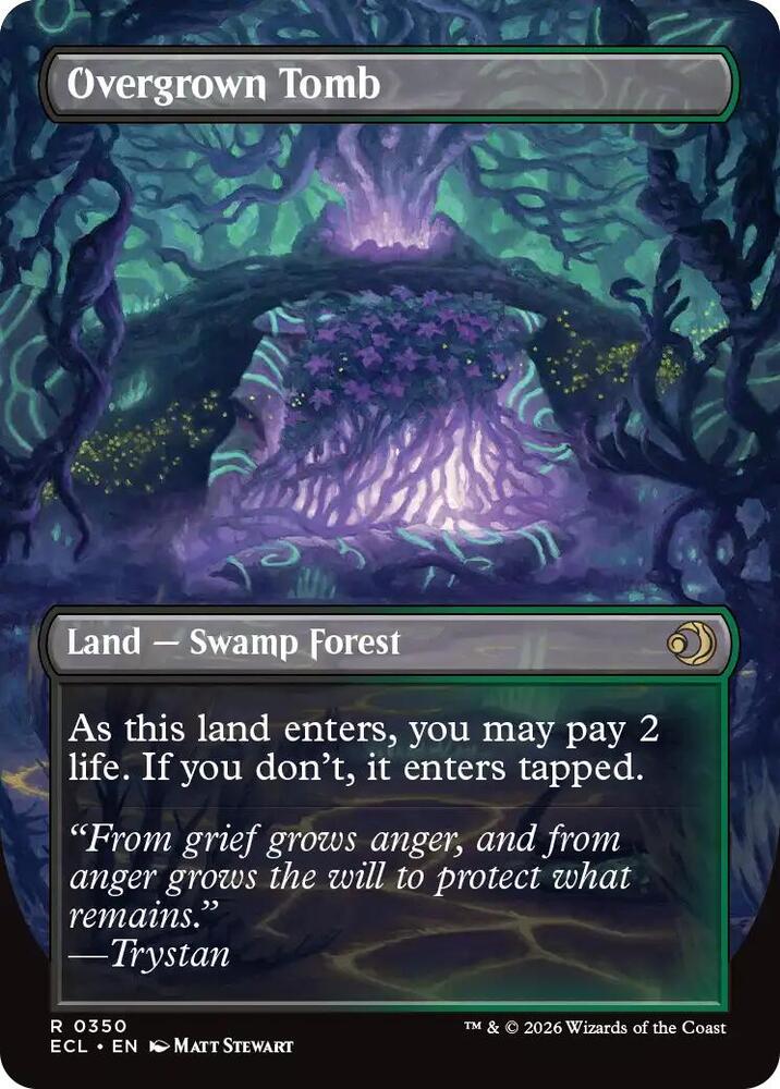 Overgrown Tomb (Borderless) #350 Lorwyn Eclipsed