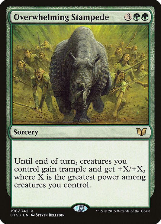 Overwhelming Stampede #196 Commander 2015