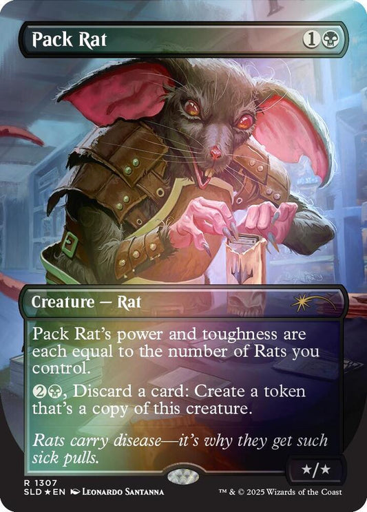 Pack Rat #1307 RAINBOW FOIL Secret Lair Drop Series