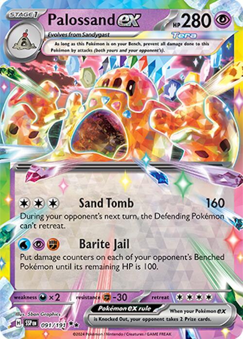 Palossand EX #91 SV08: Surging Sparks