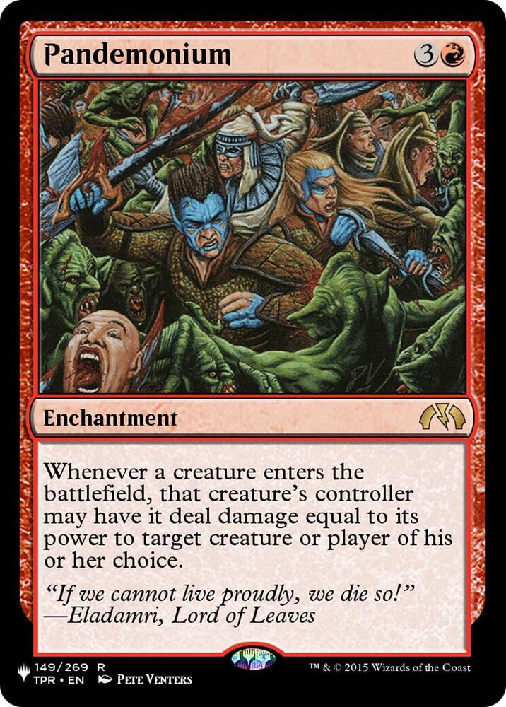 Pandemonium #149 The List Reprints