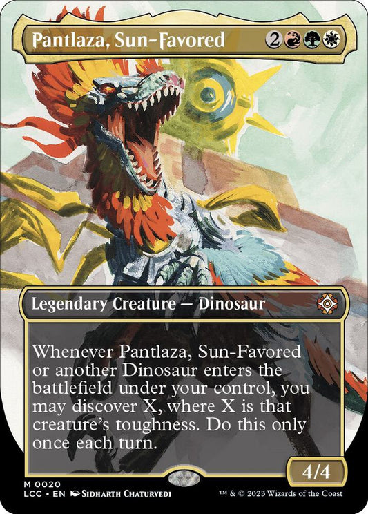 Pantlaza, Sun-Favored (Borderless) #20 FOIL Commander: The Lost Caverns of Ixalan