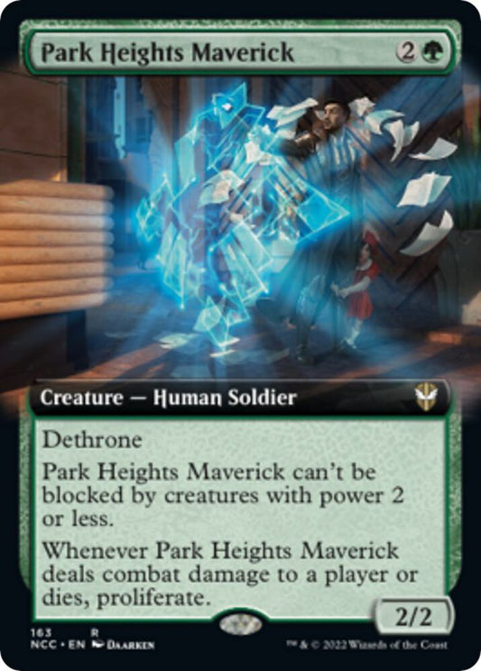 Park Heights Maverick #163 (Extended Art) Commander: Streets of New Capenna