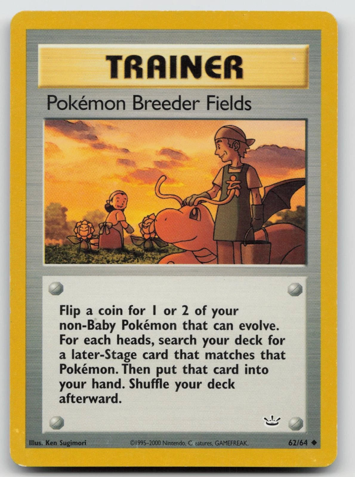 Pokemon Breeder Fields (Unlimited Edition) #62 Neo Revelation