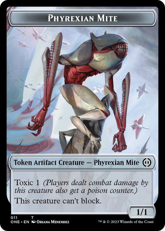 Phyrexian Mite #11 // Koth, Fire of Resistance #13 Token FOIL Phyrexia: All Will Be One