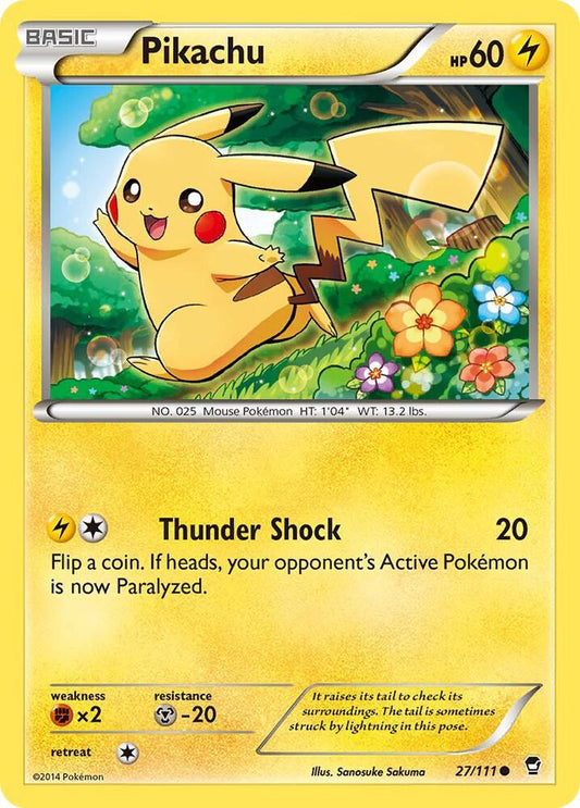 Pikachu #27 XY - Furious Fists