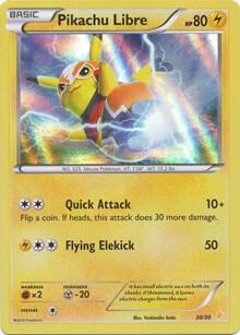 Pikachu Libre #30 FOIL XY Trainer Kit: Pikachu Libre & Suicune