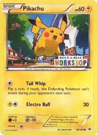 Pikachu #20 (Build-A-Bear Workshop Exclusive) - Miscellaneous Cards & Products NEW/SEALED