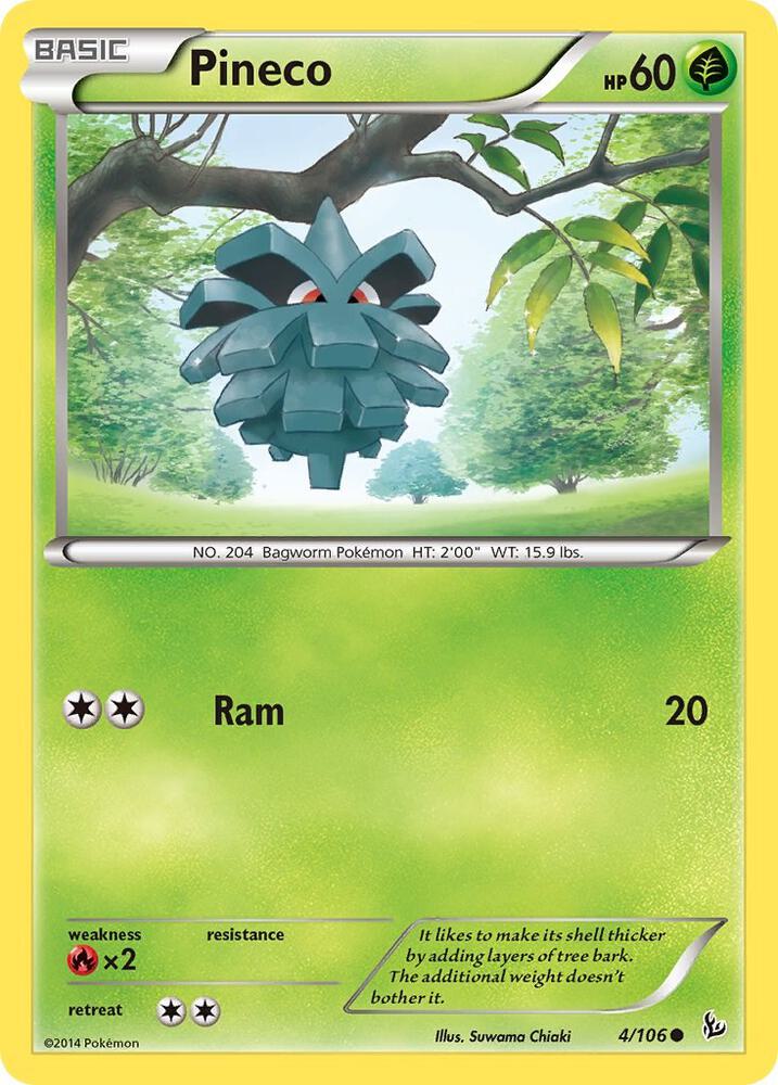 Pineco #4 FOIL XY - Flashfire