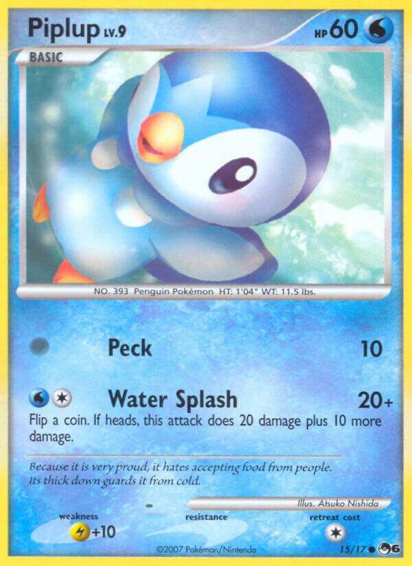 Piplup #15 HOLOFOIL POP Series 6