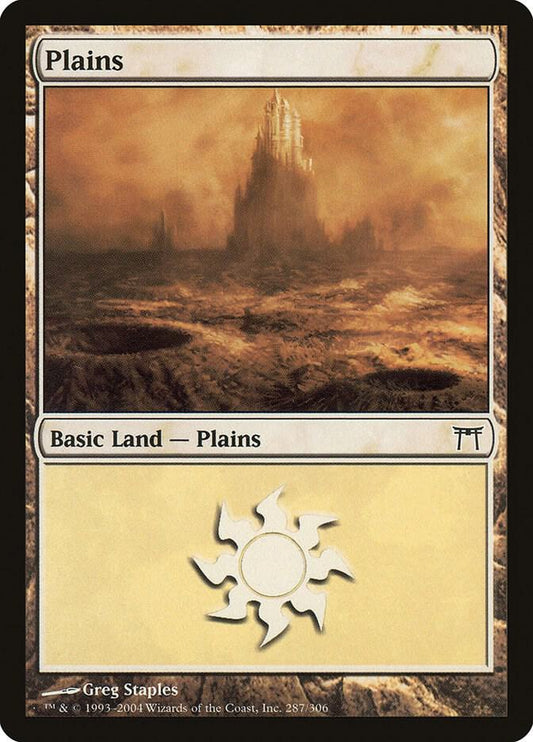 Plains #287 FOIL Champions of Kamigawa