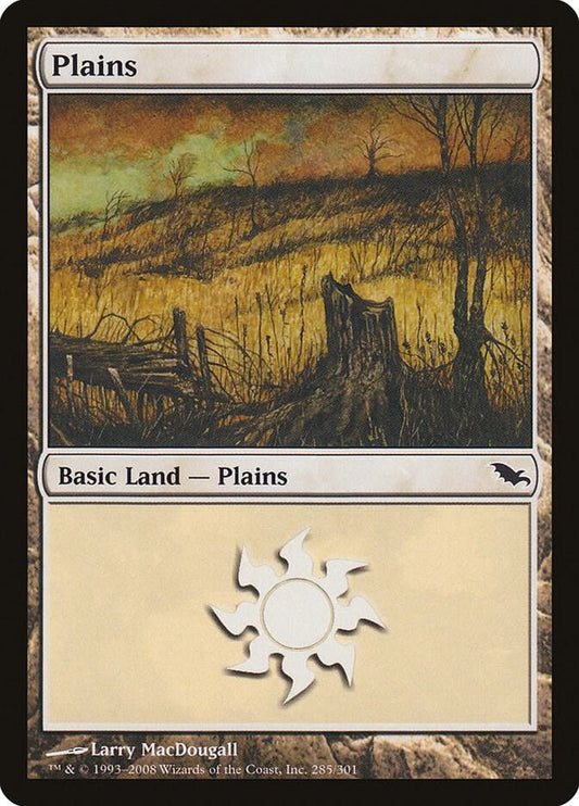 Plains #285 FOIL Shadowmoor